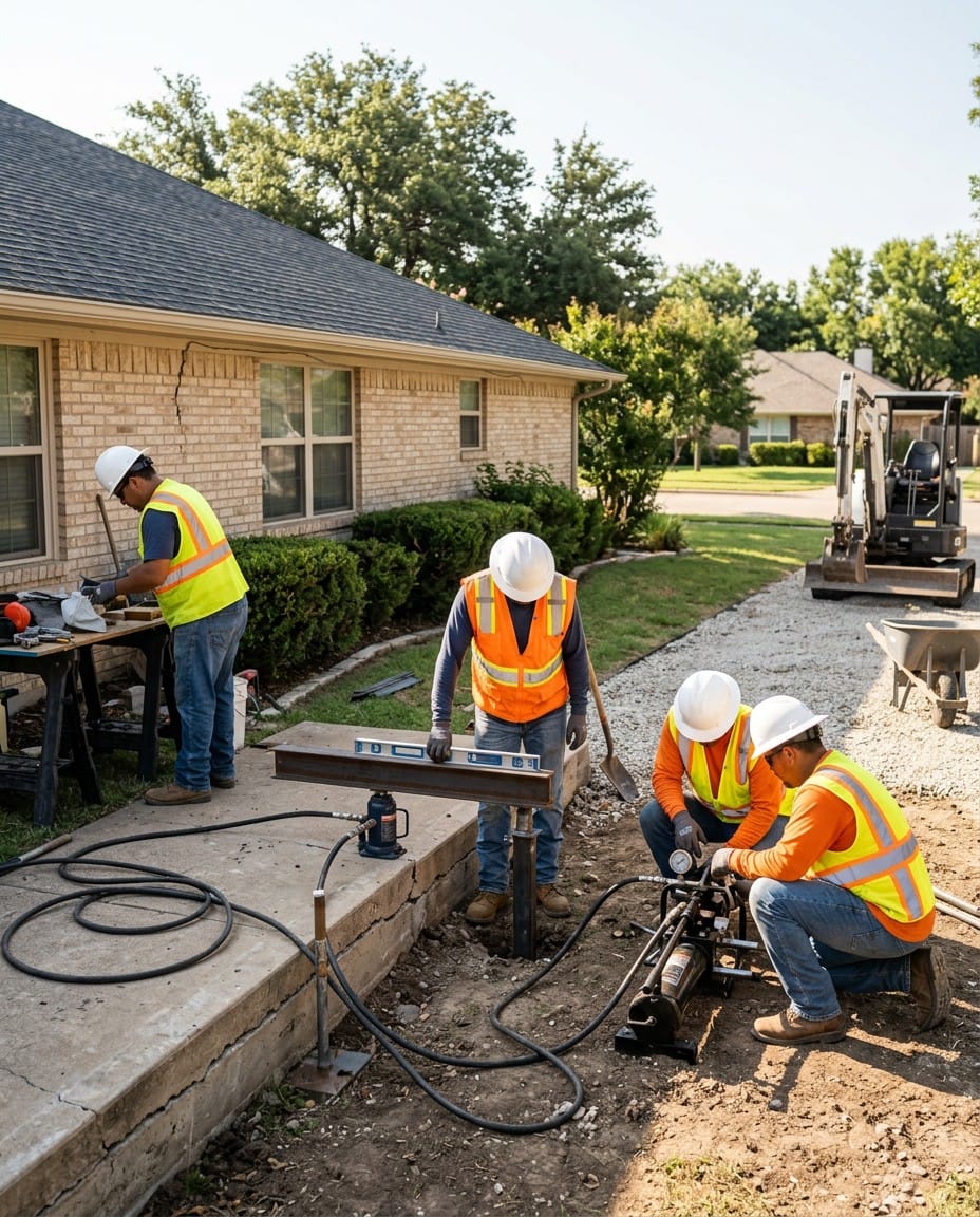 Foundation repair crew