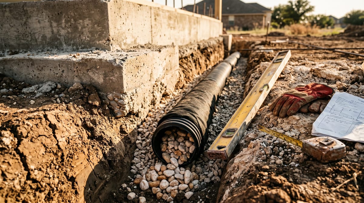 Foundation Drainage and Grading for Texas Homes